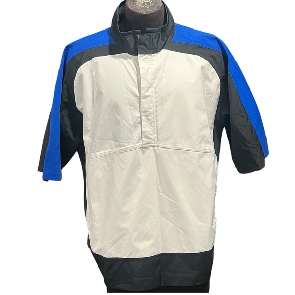Men’s FootJoy DryJoys short sleeve 1/4 zip golf windbreaker XL - Picture 2 of 9